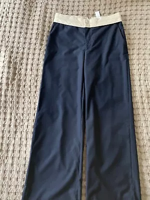 Zara Straight-fit Trousers Navy Blue • £1.20