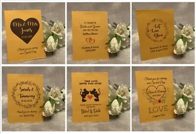 £12 • Buy 100 X Personalised Envelopes For Seed Wedding Favours