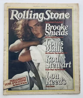 VTG Rolling Stone Magazine April 6 1978 No. 262 Brooke Shields No Label • $19.95