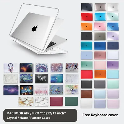 $15.76 • Buy Crystal Matte Pattern Hard Case Shell For MacBook Air 11 Inch 13  Retina Pro
