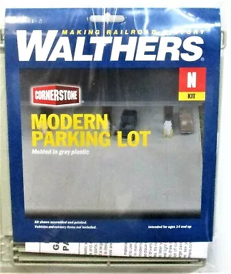 N Scale Walthers Cornerstone 933-3886 Modern Parking Lot  8 Sections • $12.73