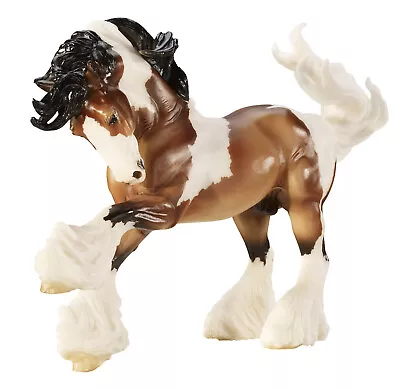 NEW Breyer 1497 Gypsy Vanner Stallion Gypsy Cob SKEWBALD Horse Traditional 1:9 • £50.99