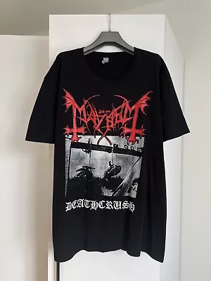 Mayhem Deathcrush Black Metal Vintage Band Tee  Darkthrone Bathory • $40