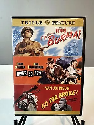 Objective Burma! / Never So Few / Go For Broke Triple Feature - DVD • $4