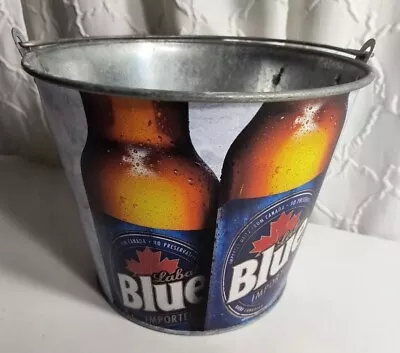 Labatt Blue Beer Metal Ice Bucket Beer Advertising Man Cave Party Made In USA • $34.50