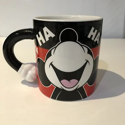 Disney Mickey Mouse Coffee Mug Ha Ha Ha Arm Handle • $5