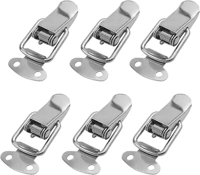 Spring Loaded Buckle Latch Stainless Steel Toggle Hasp Lock For Wooden Case Tool • $9.13