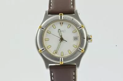 £435.45 • Buy EBERHARD & CO CROISIERE Quartz Men's Watch 72013 35MM Steel Nice Condition