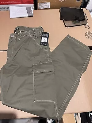 True Religion Men Pants Size 32X32 Olive Green Baggy Cargo Pants NWT $159 • $70