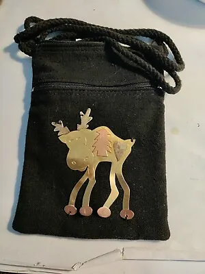 Unique Metal Moose Cross Body Bag • $19.99