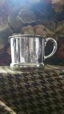 FB Rogers Silver Co. Quadruple Plate Baby Cup Marjorie #3350 • $19