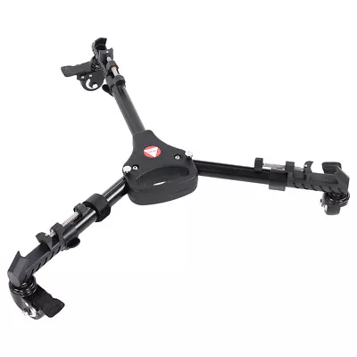  VX-600 Foldable Tripod Dolly 3 Wheels Stand Pulley Base Universal Ca TOH • $205.79