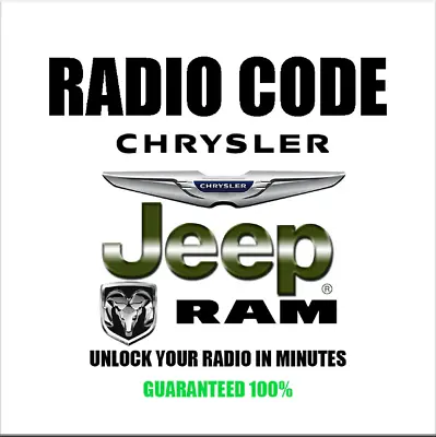 Chrysler Jeep Dodge Radio Unlock Code Read! • $3.50