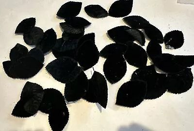 Lot Of Black Vintage Antique Millinery Leaves 40+ • $5