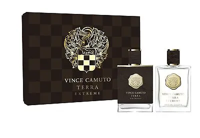Vince Camuto Terra Extreme 2 PC Set For Men 3.4 Oz Cologne And After Shave • $29.99