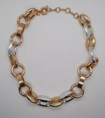 J. Crew Gold And Silver Chunky Chain Link Necklace • $40