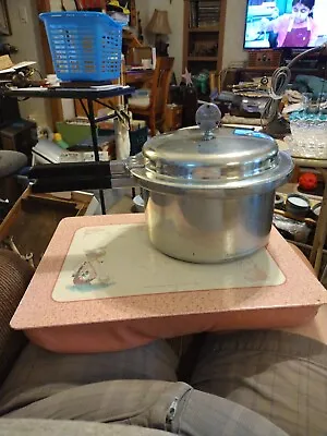 Vintage Mirro-Matic 4 Quart Aluminum Pan Pressure COOKER / CANNER 96 • $21.70