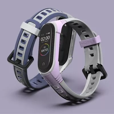 Silicone Wrist Bracelet Strap For Xiaomi Mi Band 7/6/5 Wristband Accessories • £4.31