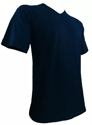 Styllion Big And Tall Mens Shirts V Neck - Mid Weight - VRSS - S - 8XLT • $10.99