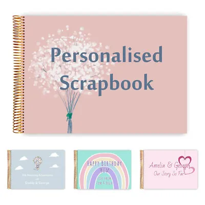 Personalised Scrapbook: Various Designs In A4 And A5 With Up To 150 Pages • £7.99