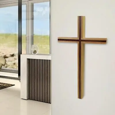 Wall Hanging Crucifix Jesus Christian Cross Decors Cabinet Living Room • £9.78