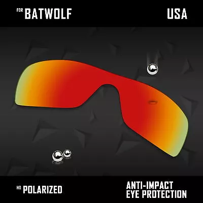 Anti Scratch Polarized Wholesale Replacement Lens For-Oakley Batwolf OO9101 Opt • $9.75