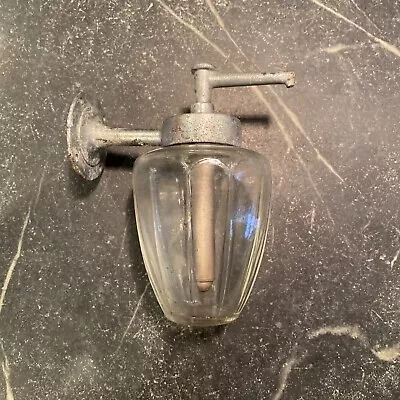 Vintage Original Nickeled Brass Liquid Soap Dispenser • $95