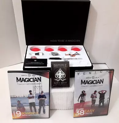 ELLUSIONIST HOW TO BE A MAGICIAN KIT TEENS ADULTS W/2 DVD's & BLACK GHOST CARDS • $99.99