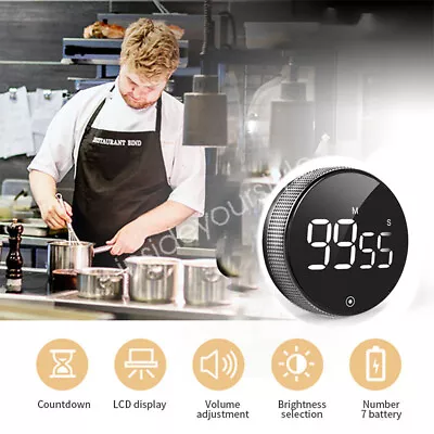 Kitchen Cooking Clock Alarm Digital Magnetic LED Countdown Timer Stopwatches • $9.64