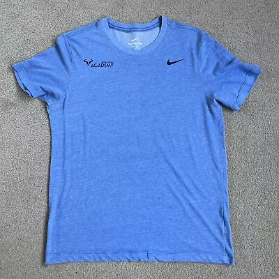 Nike Rafa Nadal Academy Mens T Shirt Dri Fit Tennis Light Blue Size Medium AO • £28.01