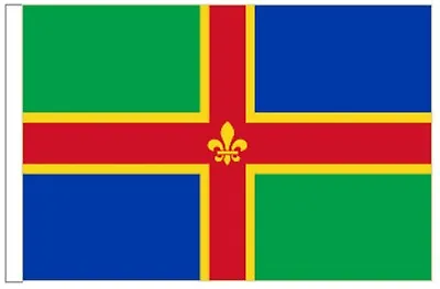 Lincolnshire County Sleeved Courtesy Flag Ideal For Boats 45cm X 30cm • £4.99