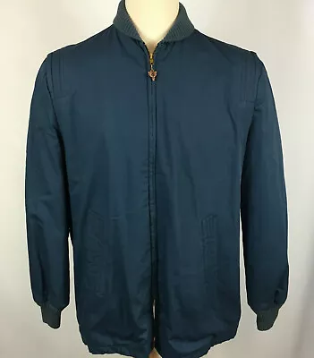 Rare Vintage 1950's Campus Car Club Clicker Blank Blue Coat Jacket Motorcycle 44 • $249.99