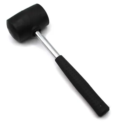 £7.99 • Buy RUBBER MALLET WITH STEEL SHAFT 12oz  - TENT PEG CAMPING DIY FURNITURE TOOL
