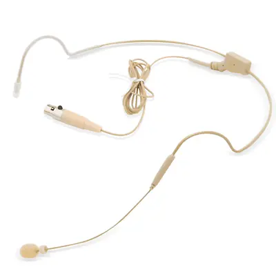 Beige Headset For Wireless Microphone 3 Pin Mini XLR AKG Samson Petite Size SALE • £15.99