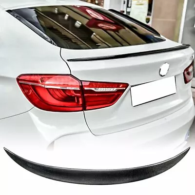 Real Carbon Fiber Trunk Lip Spoiler Fits 2015-2019 BMW F16 X6 F86 X6M • $159.90