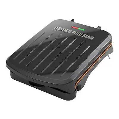 $19.62 • Buy Electric Indoor Grill And Panini Press, Black With Copper Plates, Serves 2