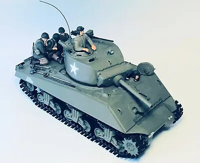 £29.99 • Buy Pre-Built & Painted Tamiya WW2 US Army Sherman M4 Tank Model Scale 1:48  -