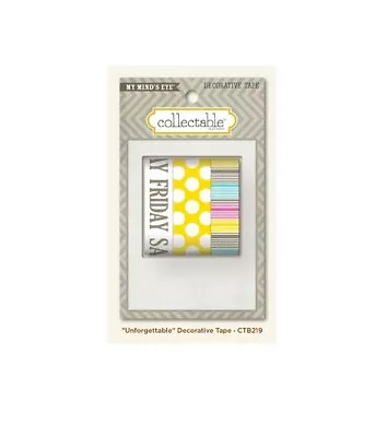 My Mind's Eye COLLECTABLE  Unforgettable  Decorative Washi Tape CTB219 • $7.99