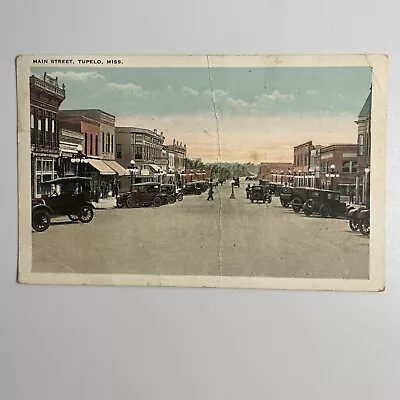 Main Street Tupelo Mississippi Postcard LEE COUNTY • $2.99