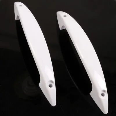 2x WHITE PULL HANDLES 4  Small Bathroom Kitchen Bedroom Wardrobe Cupboard Drawer • £4