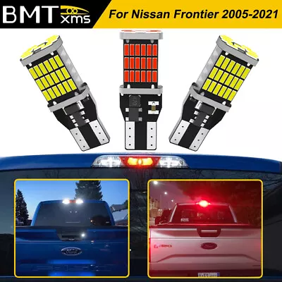 2 White 1 Red 921 LED Bulbs For Nissan Frontier 2005-2023 Cargo 3rd Brake Lights • $11.98