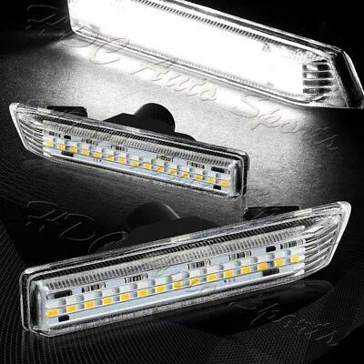 For BMW E53 X5 E36 Coupe Clear Lens White LED Turn Signal Side Marker Light Lamp • $16.99