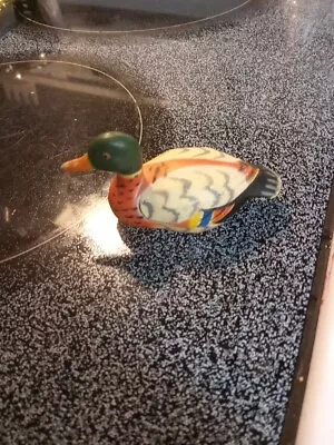 Enesco Miniature Mallard Duck Figurine (Hand-Painted) Vintage 1980 • $7