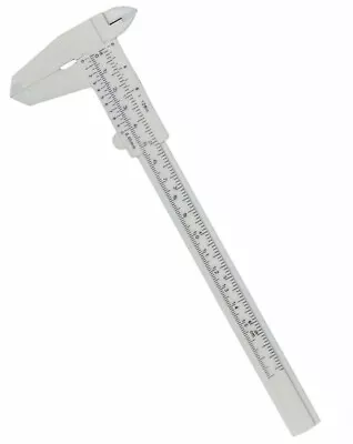 Portable 6 Inch 150mm Plastic Ruler Jewelry Sliding Gauge Vernier Caliper • £1.99