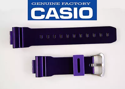 Genuine Casio G-Shock  Watch Band STRAP PURPLE DW-6900CC-6V RUBBER RESIN • $76.46