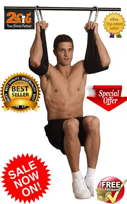 Ab Sling Arm Straps For Weightlifting Abdominal Hanging Pull Crunch Gym Heav • $12.82