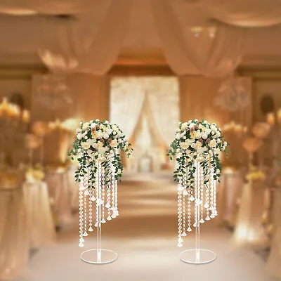 2 Pcs Flower Vase Flowers Stand Wedding Centerpieces For Tables Vases • $30.40
