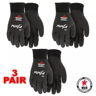 MCR Memphis N9690FC Ninja Ice Fully Insulated Winter Gloves (M-XL) - 3 PAIR • $26.95