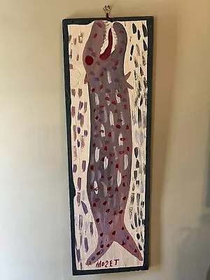 Large Fish Mose Tolliver (Mose T) Alabama Folk Outsider Art • $1299