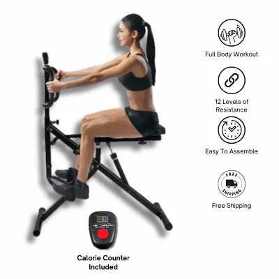 Total Crunch Power Rider Ab And Squat Fitness Workout Machine Glutes Cardio • $132
